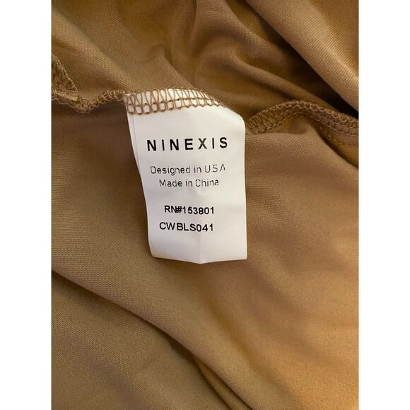 NWT ninexis Smocked Waist Maxi Skirt Women Size L - Picture 4 of 6